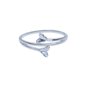 Double Butterfly Silver Ring NSR-4212